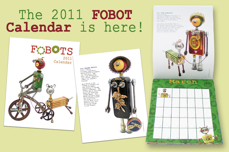 2012 annual calendar. The FOBOT 2011 calendar is